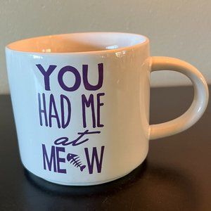 John Bartlett YOU HAD ME AT MEOW Ceramic Cat Lover Mug